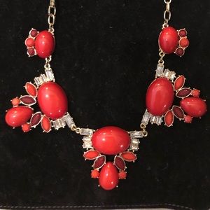 Red beaded necklace